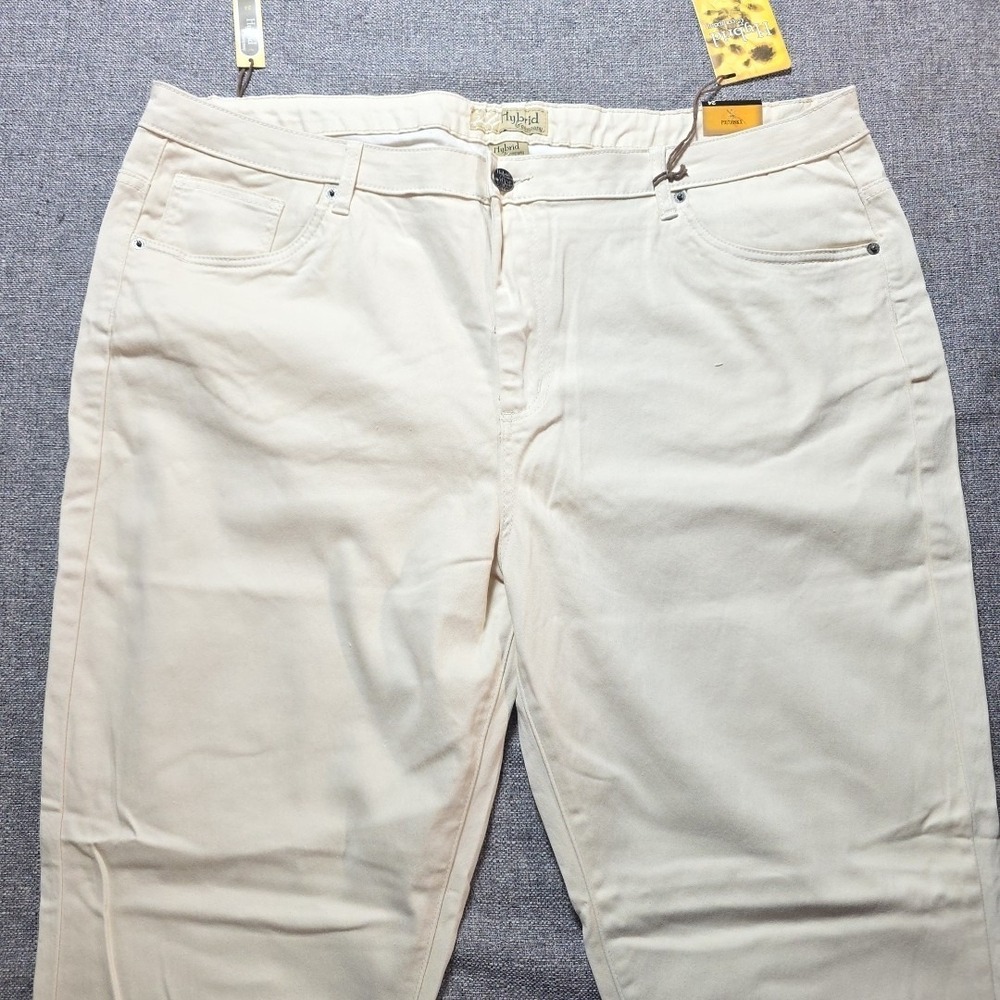 Hybrid Company Jeans Womens Skinny 24 Ivory Pants